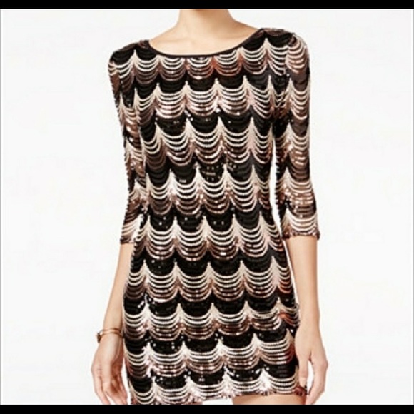 Crystal Doll Dresses & Skirts - NWT 3/4 Sleeve Sequin Mini from Macy’s